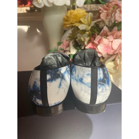 NEW LOUIS VUITTON Monogram Denim Tie Dye Mens Auteuil Slippers 7.5 Blue (800 - Picture 3 of 8